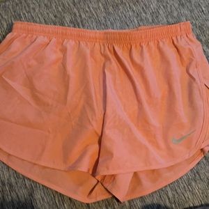 Peach Nike running shorts!